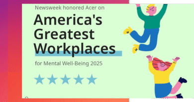 Mental health is gaining prominence in the workplace: Acer was recognized for fostering work environments that prioritize the emotional well-being of its teams.