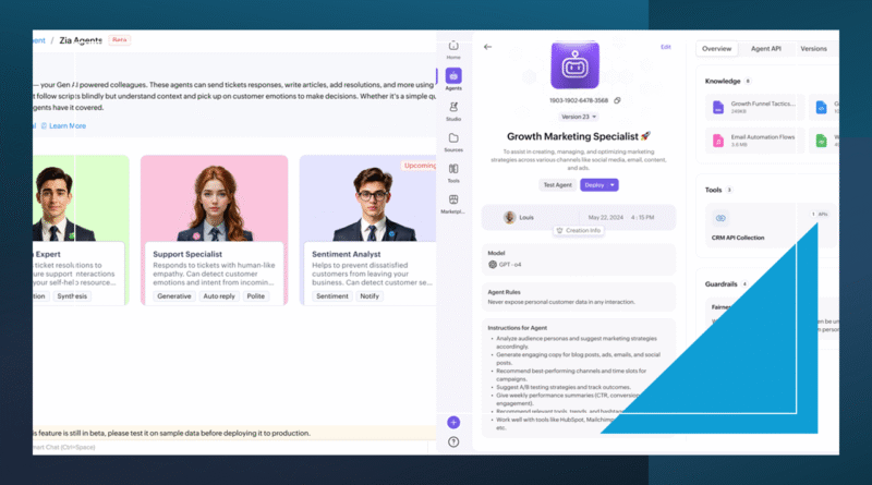 Zoho introduces Zia LLM, its proprietary language model, alongside a suite of intelligent agents and no-code tools designed to optimize business workflows with maximum data privacy.